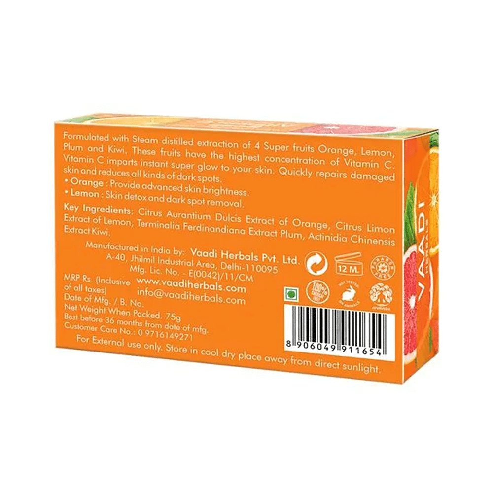 Vaadi Herbals Skin Brightening Vitamin C Soap - Image 2