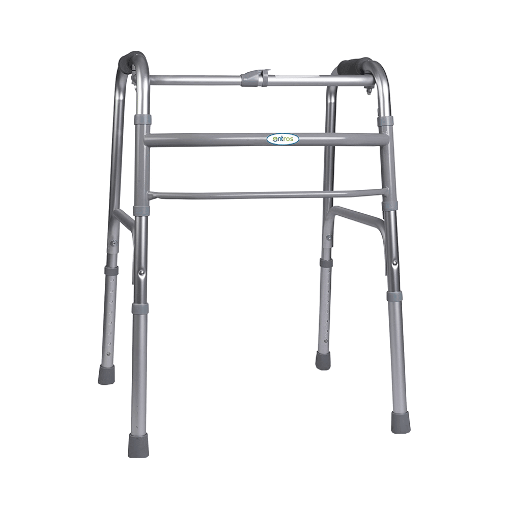 Entros SC4025 Portable Light Weight Aluminium Height Adjustable Foldable Walker - Image 1