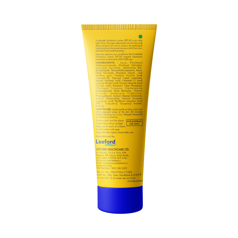 Leeford Sunshade Ultra Block Sunscreen Lotion SPF 50 PA+++ - Image 2