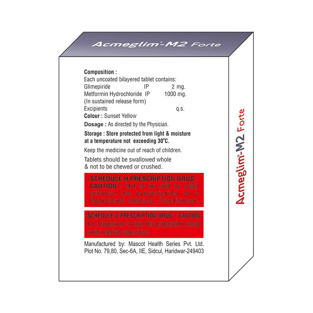 Acmeglim-M2 Forte Tablet SR - Image 2