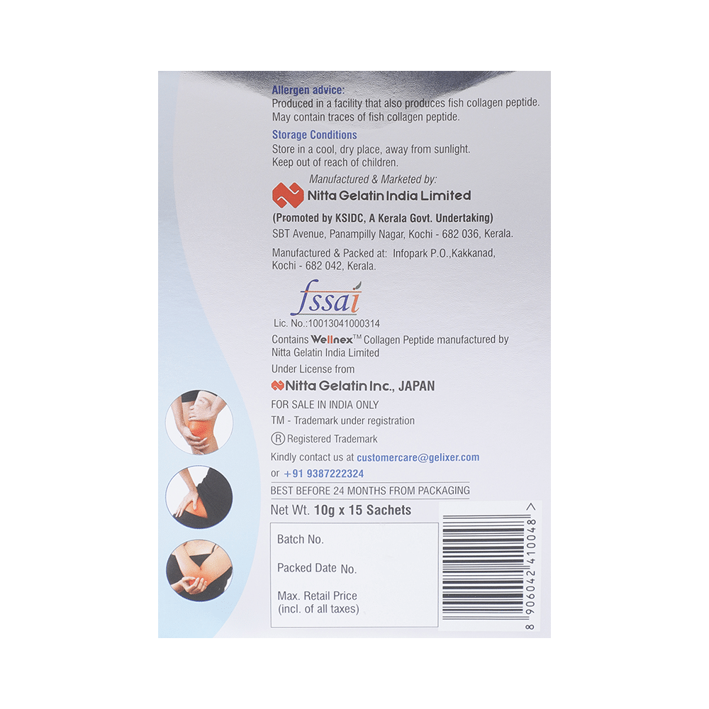 Gelixer Collagen Pep Sachet for Joint Flexibility & Cartilage Health | Flavour Vanilla - Image 4