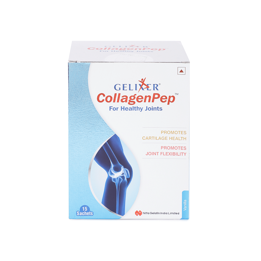 Gelixer Collagen Pep Sachet for Joint Flexibility & Cartilage Health | Flavour Vanilla - Image 1