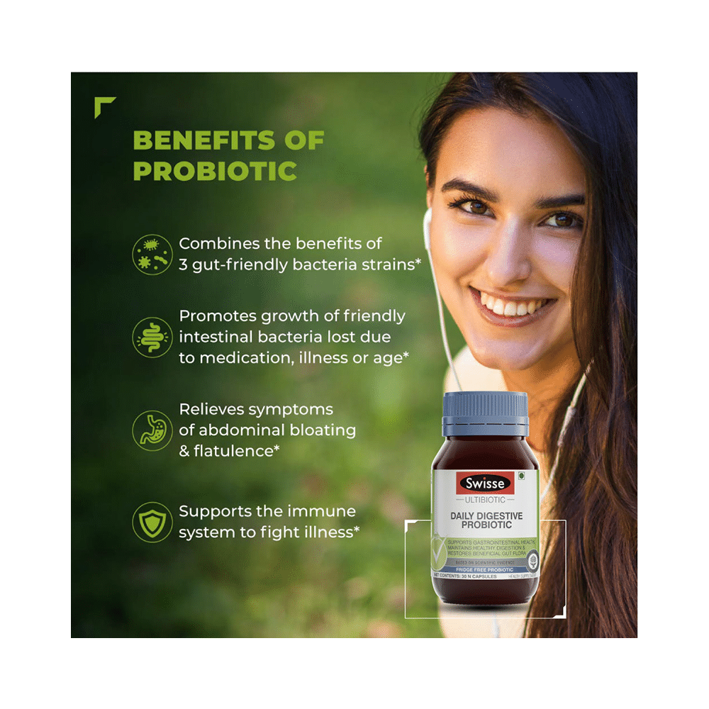 Swisse Combo Pack of Ultivite Men's Multivitamin 60 Tablet, Ultiboost Odourless 4x Strength Wild Fish Oil Concentrate 60 Capsule & Ultibiotic Daily Digestive Probiotic 30 Capsule - Image 11