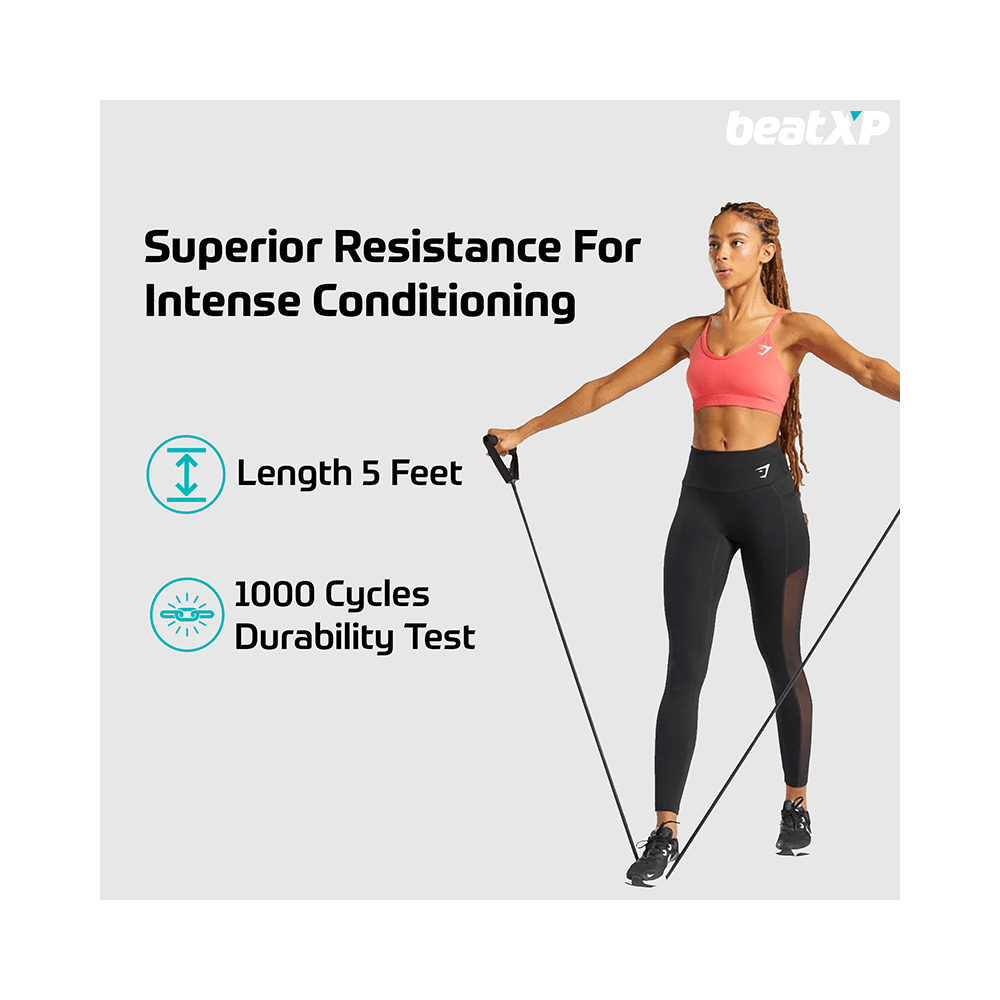 beatXP GHVMEDFIT088 Professional Heavy Resistance Band Green - Image 10