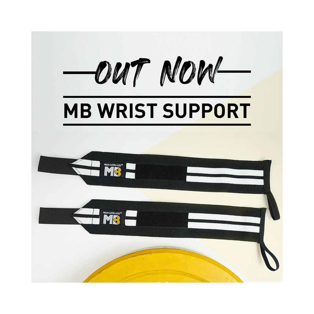 MuscleBlaze Wrist Support for Men & Women Black & White - Image 7