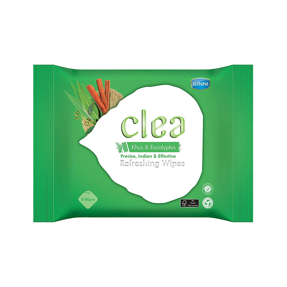 Ginni Clea Refreshing  Wipes Khus & Ecualyptus - Image 1