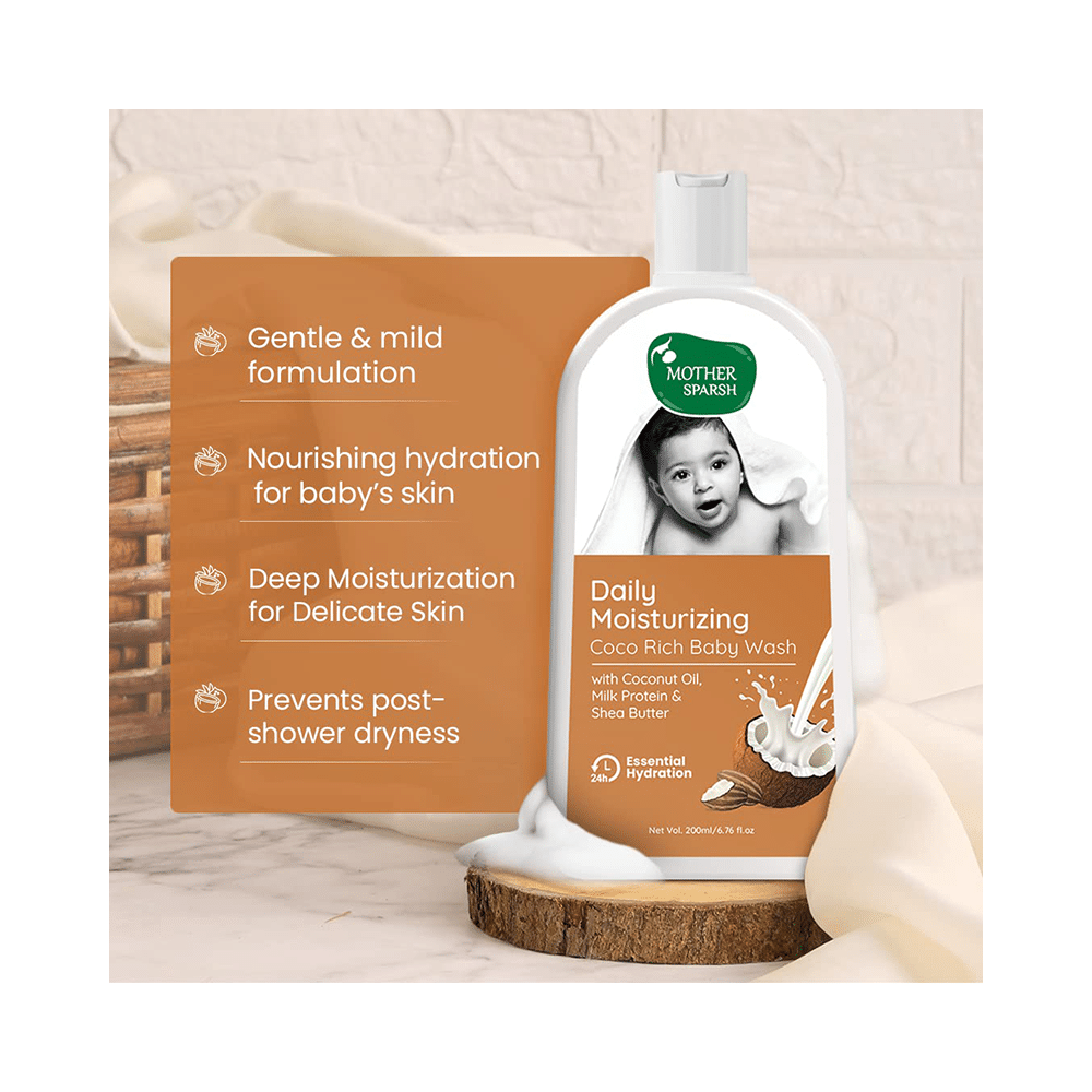 Mother Sparsh Daily Moisturizing Coco Rich Baby Wash - Image 3