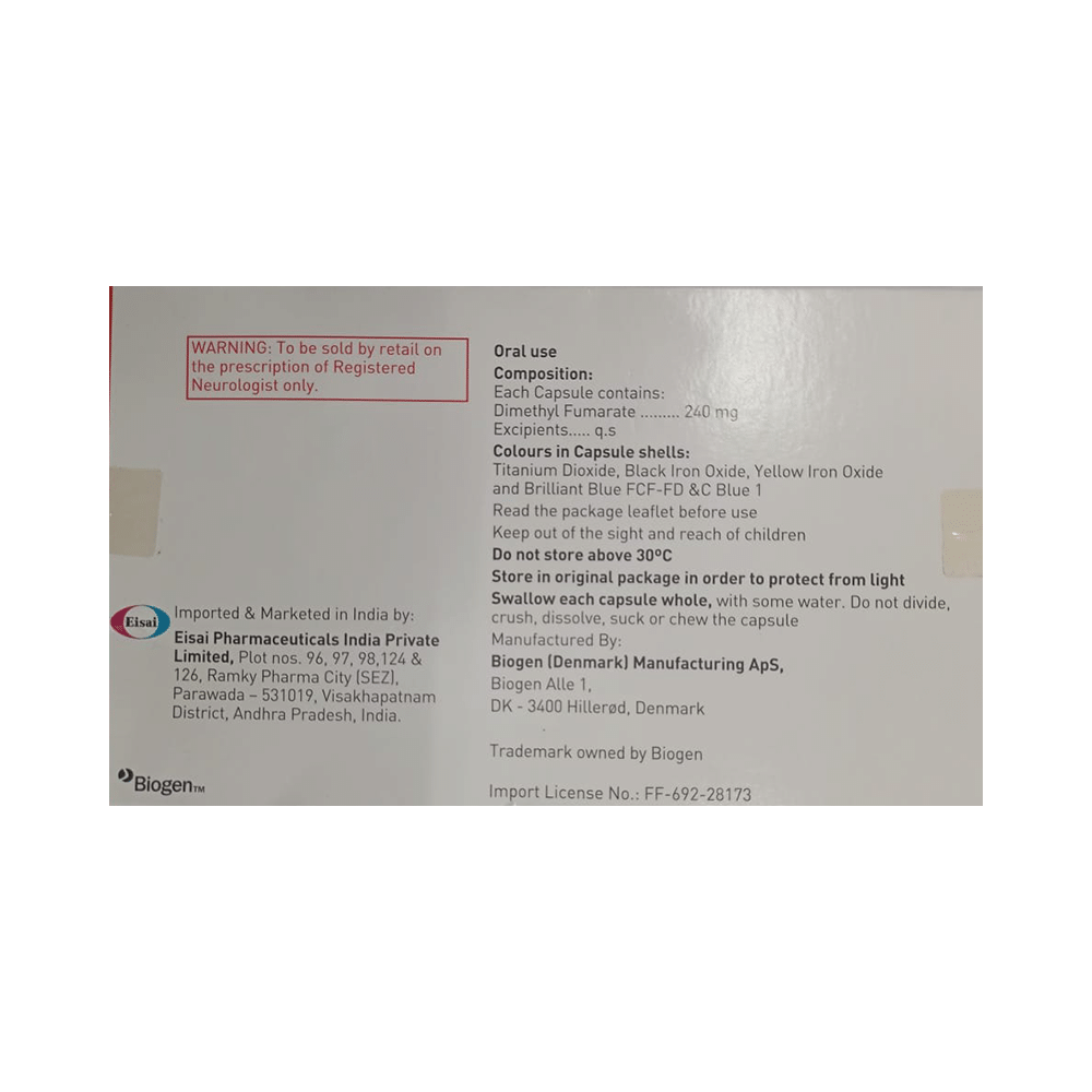 Tecfidera 240mg Capsule DR - Image 2