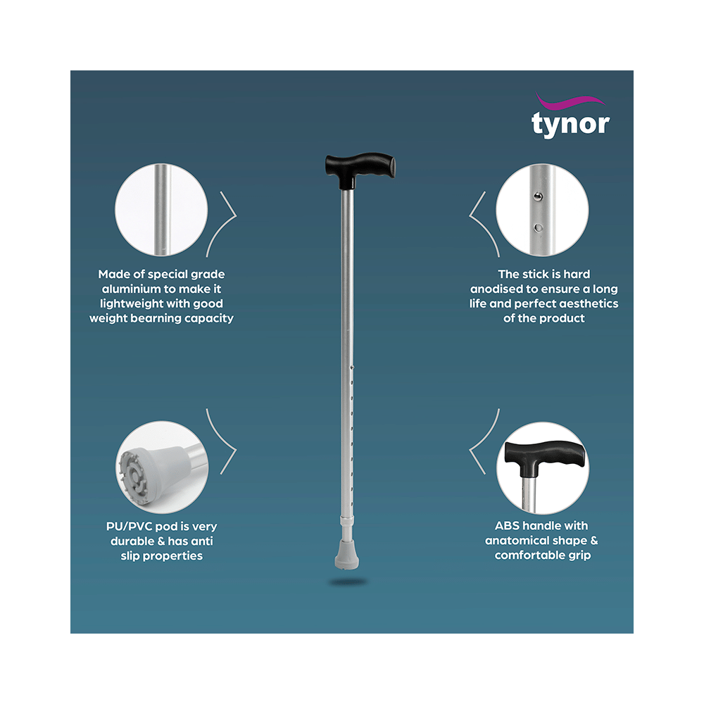 Tynor L-08 Walking Stick L Type Black - Image 3