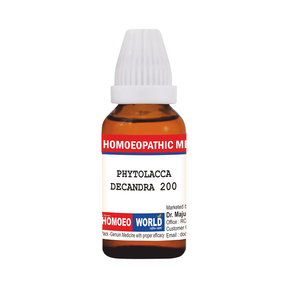 Dr. Majumder Homeo World Phytolacca Decandra Dilution (30ml Each) 200 - Image 1