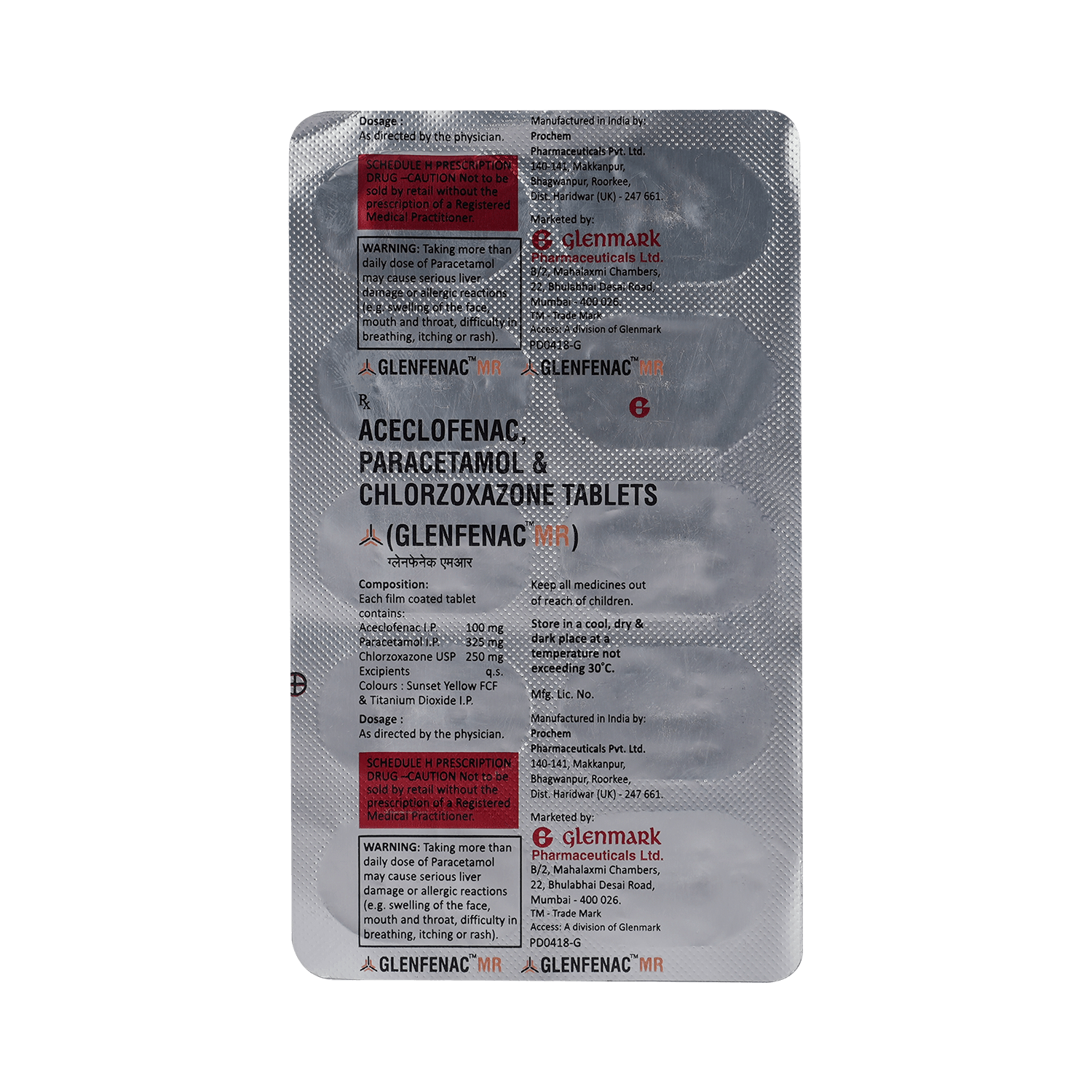 Glenfenac MR 100mg/325mg/250mg Tablet - Image 3