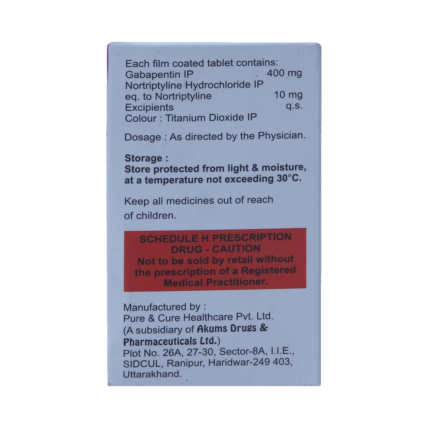 Neurigab-NT 400mg/10mg Tablet - Image 3