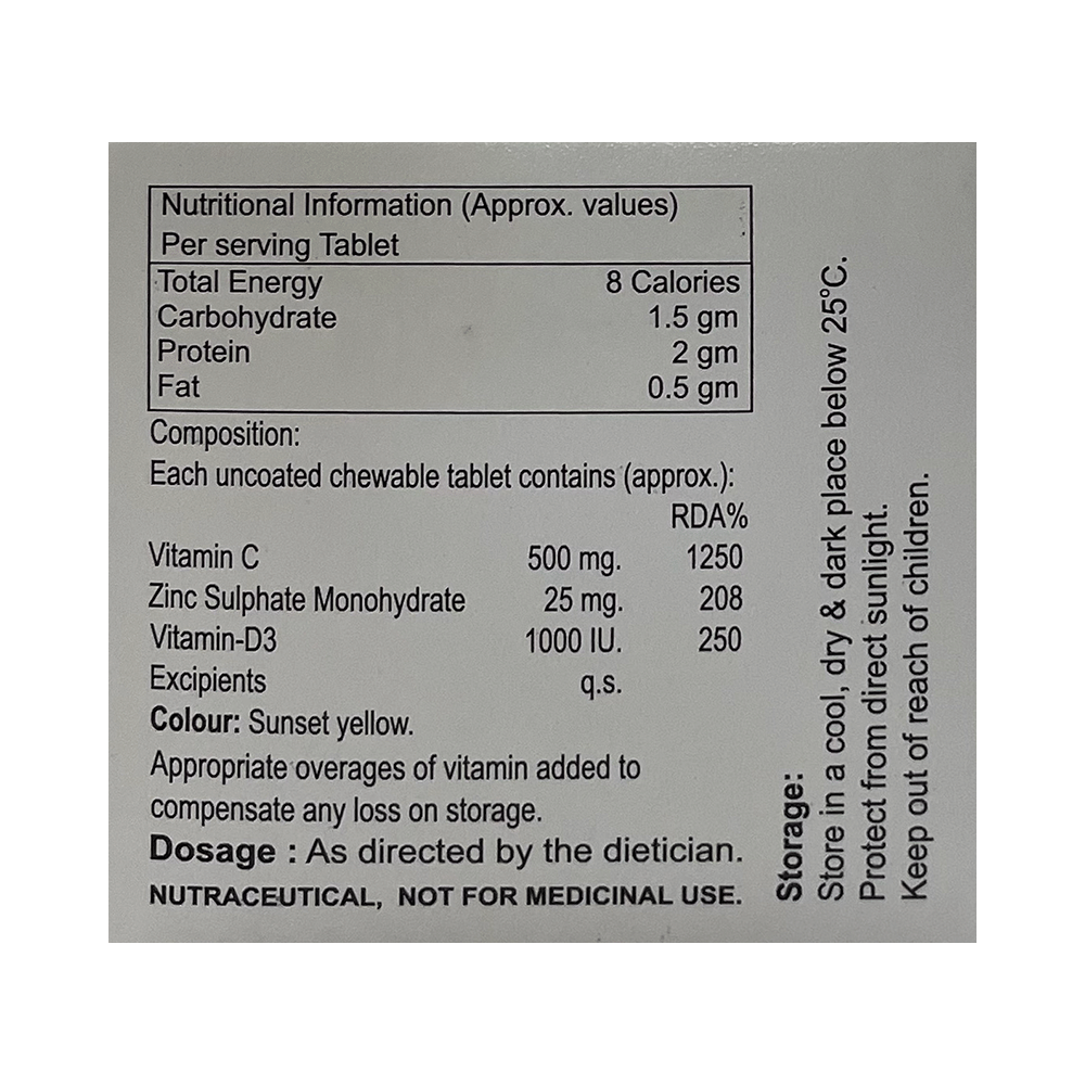 Immunrich-CDZ Chewable Tablet Delicious Orange - Image 2
