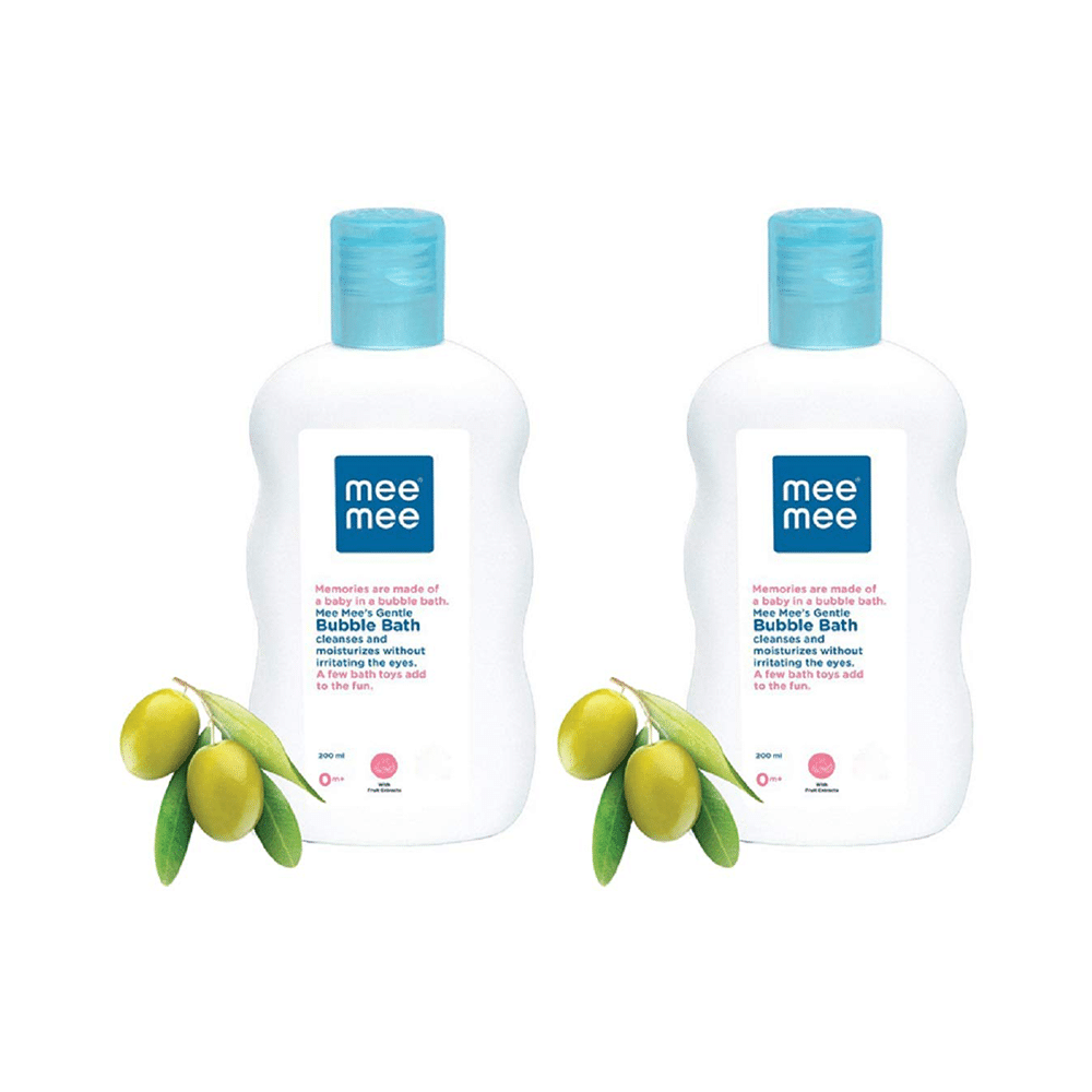 Mee Mee Gentle Baby Bubble Bath with Fruit Extracts (200ml Each)