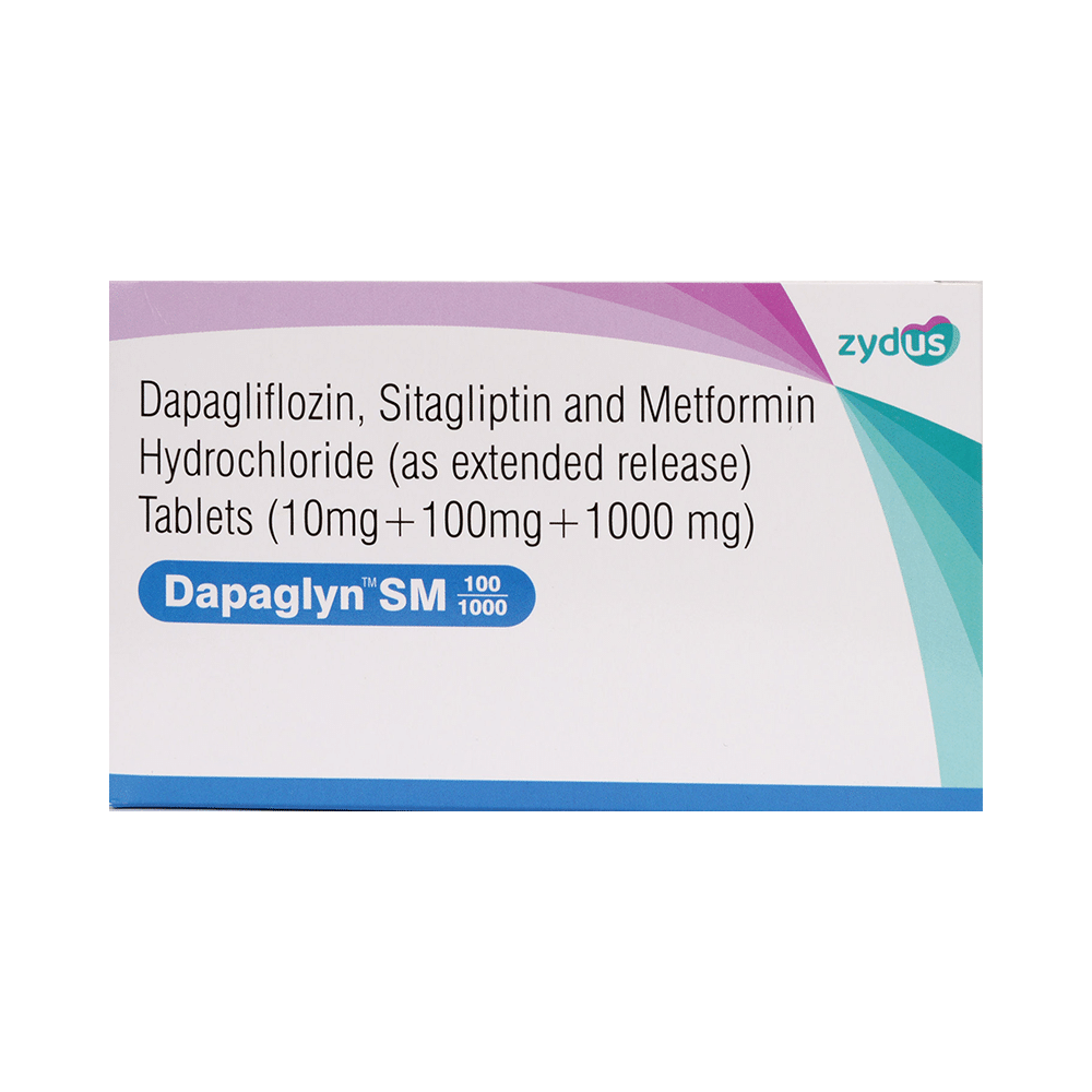 Dapaglyn SM 10mg/1000mg/100mg Tablet - Image 1