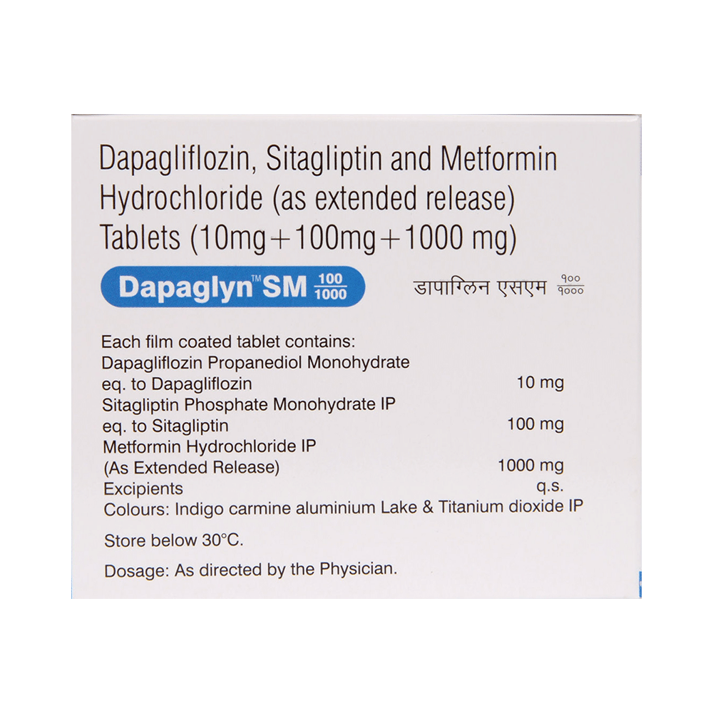 Dapaglyn SM 10mg/1000mg/100mg Tablet - Image 2