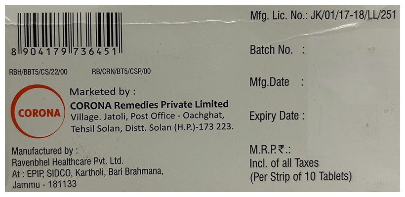 Bisobis T 5mg/40mg Tablet - Image 2