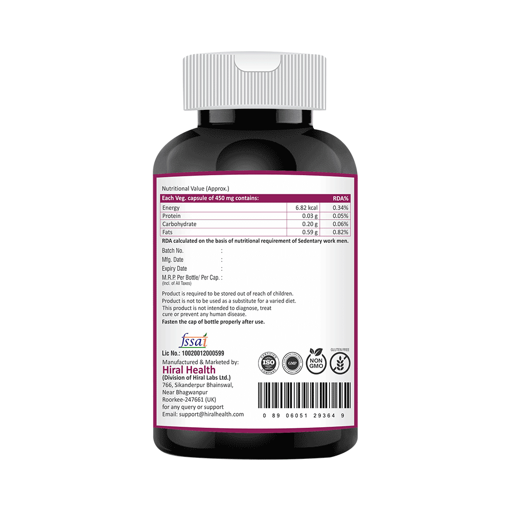 Hiral Health Gutsyral Veg Capsule (60 Each) - Image 3