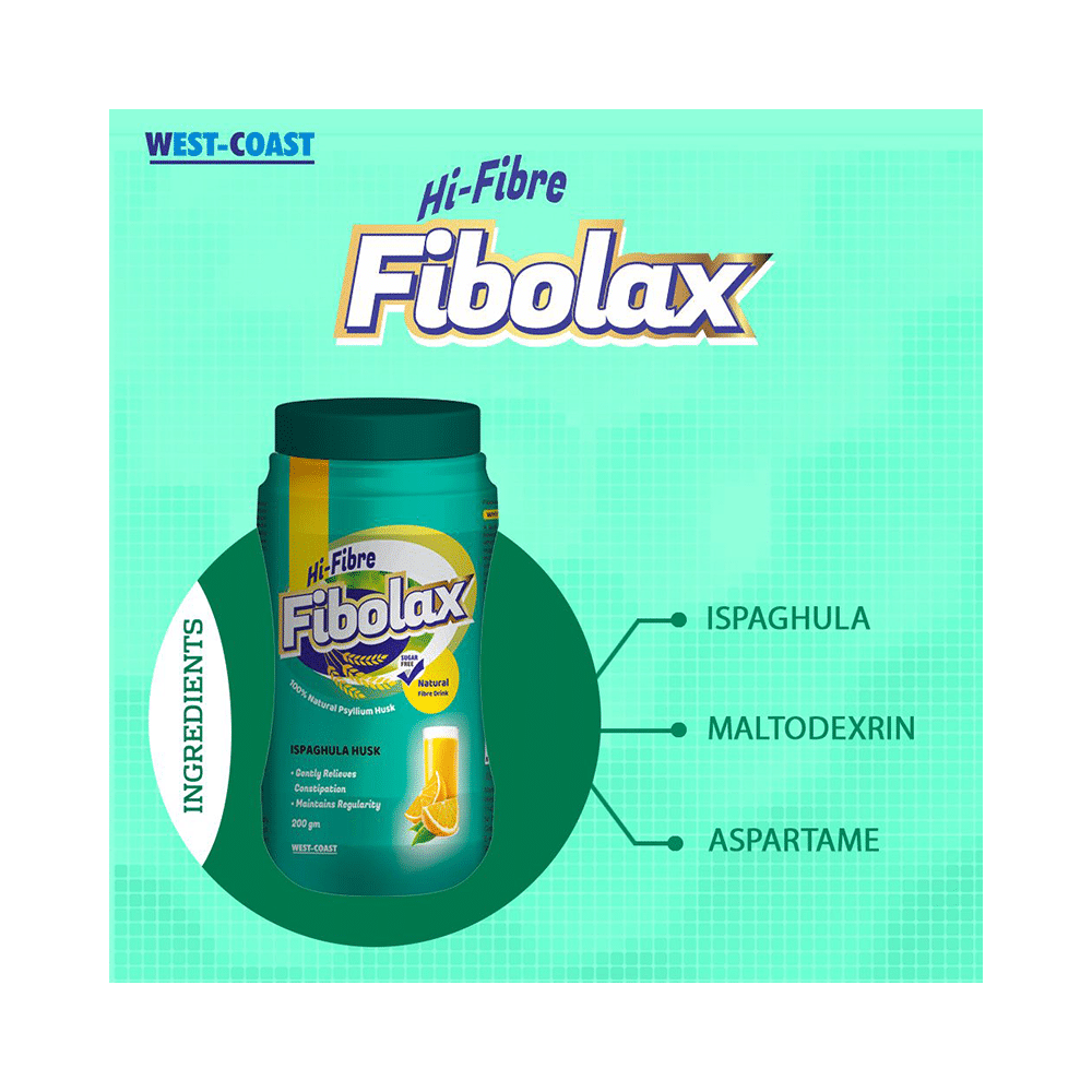 HealthVit Hi-Fibre Fibolax Ispaghula Husk Sugar Free - Image 2