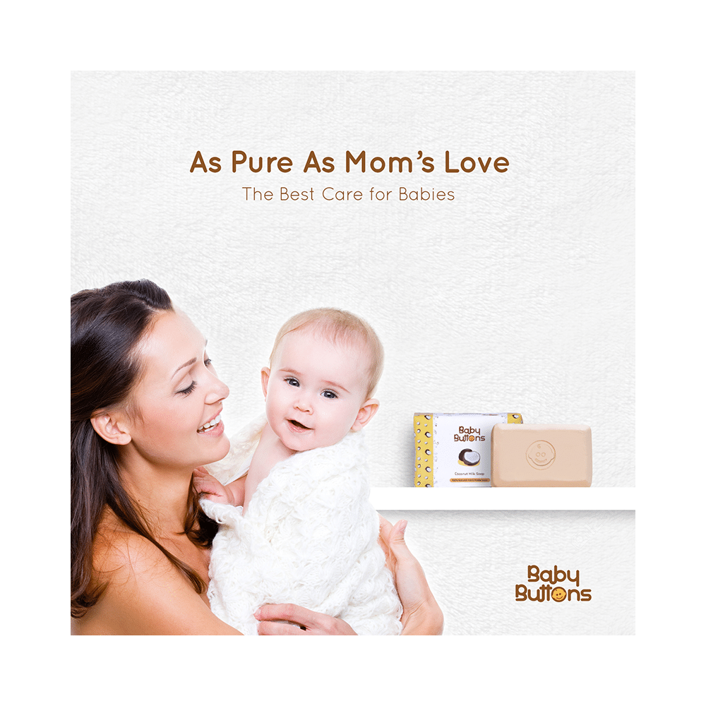 Baby Buttons Coconut Milk Soap (100gm Each) - Image 5