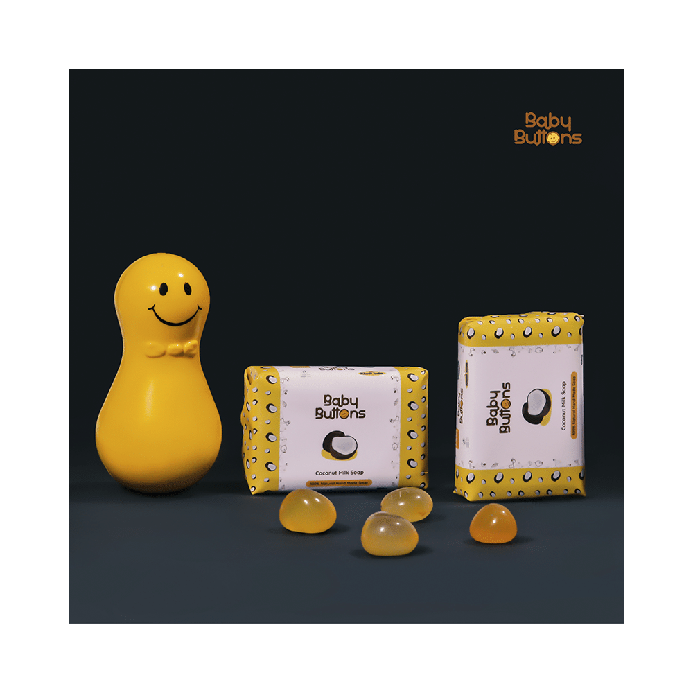 Baby Buttons Coconut Milk Soap (100gm Each) - Image 2
