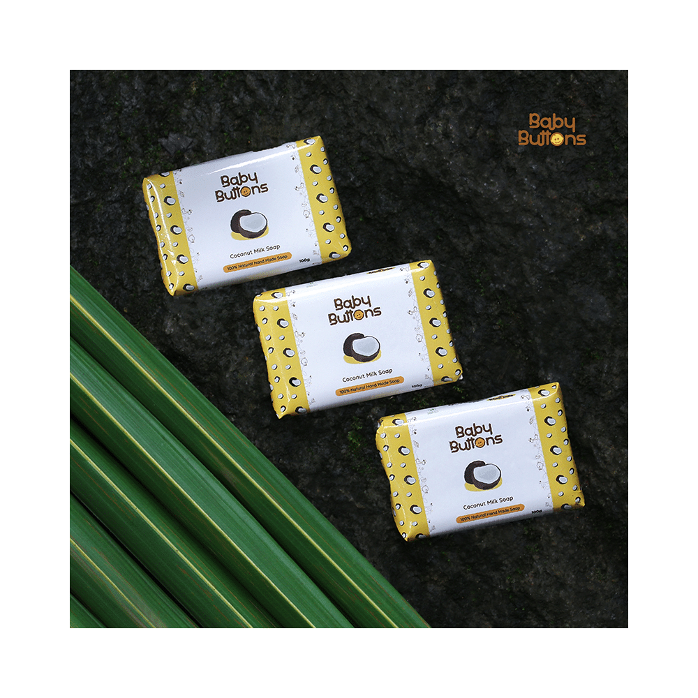 Baby Buttons Coconut Milk Soap (100gm Each) - Image 3