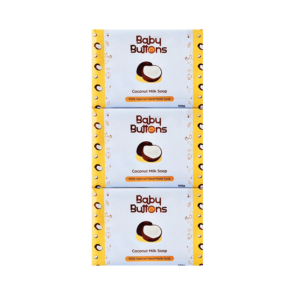 Baby Buttons Coconut Milk Soap (100gm Each) - Image 1