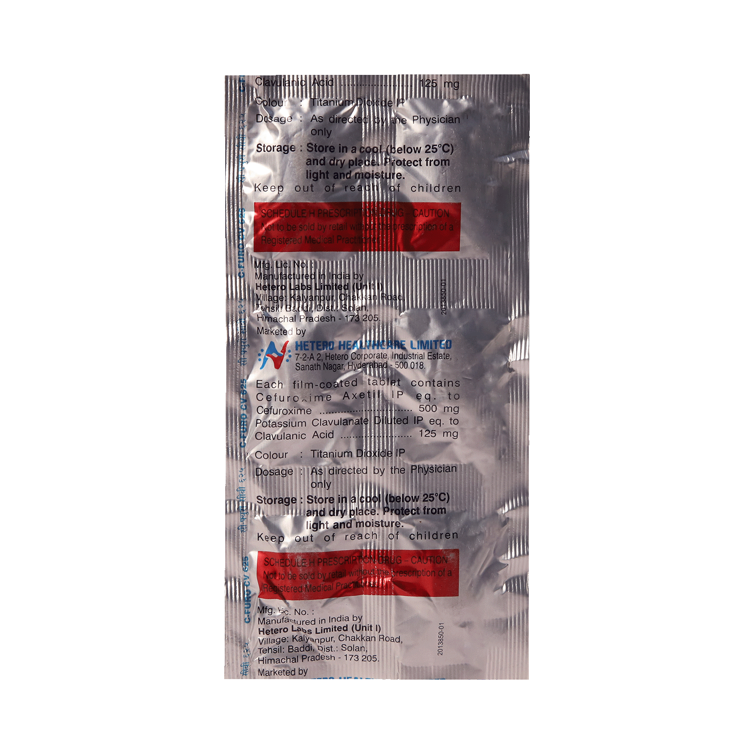 Cfuro CV 500mg/125mg Tablet - Image 3