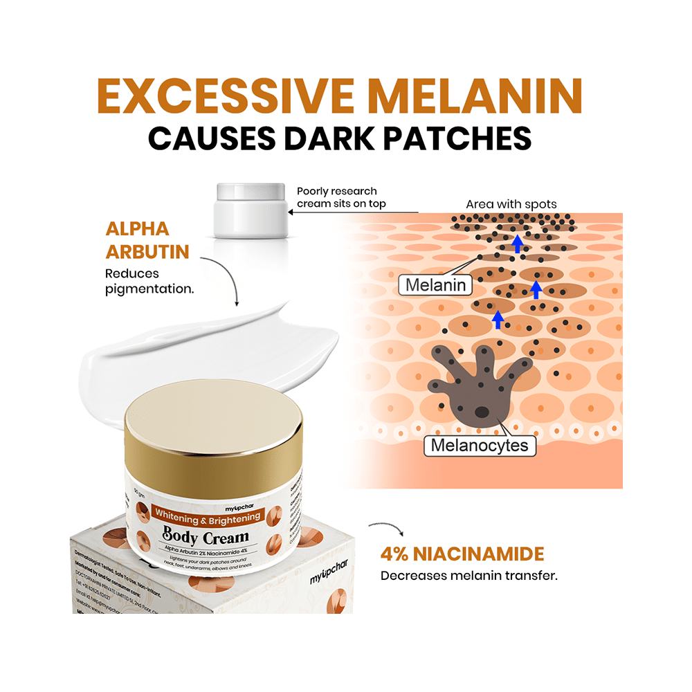 Myupchar Ayurveda Whitening & Brightening Body Cream - Image 10