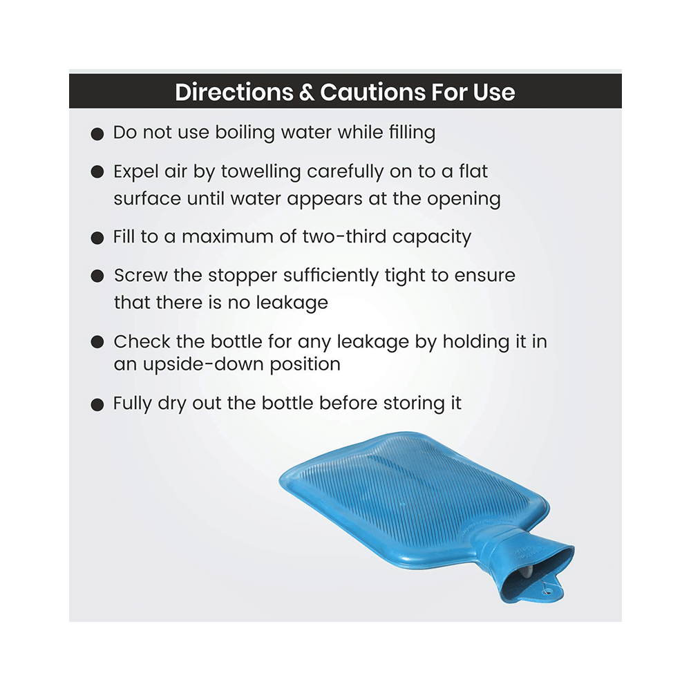 Smart Care Classic Hot Water Bag Green Plain - Image 6