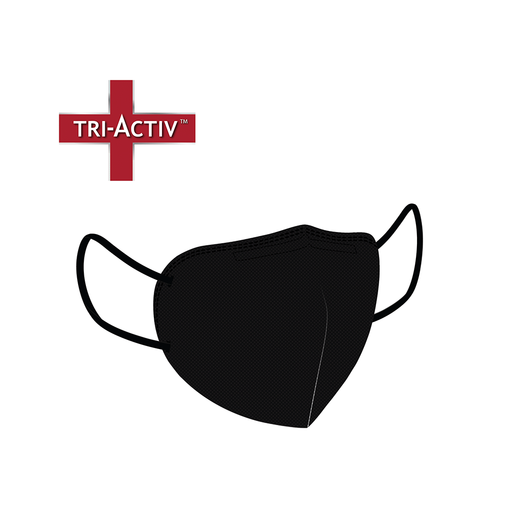 Tri-Activ 6 Layer Protection N95 PM2.5 Protective Mask Black - Image 3