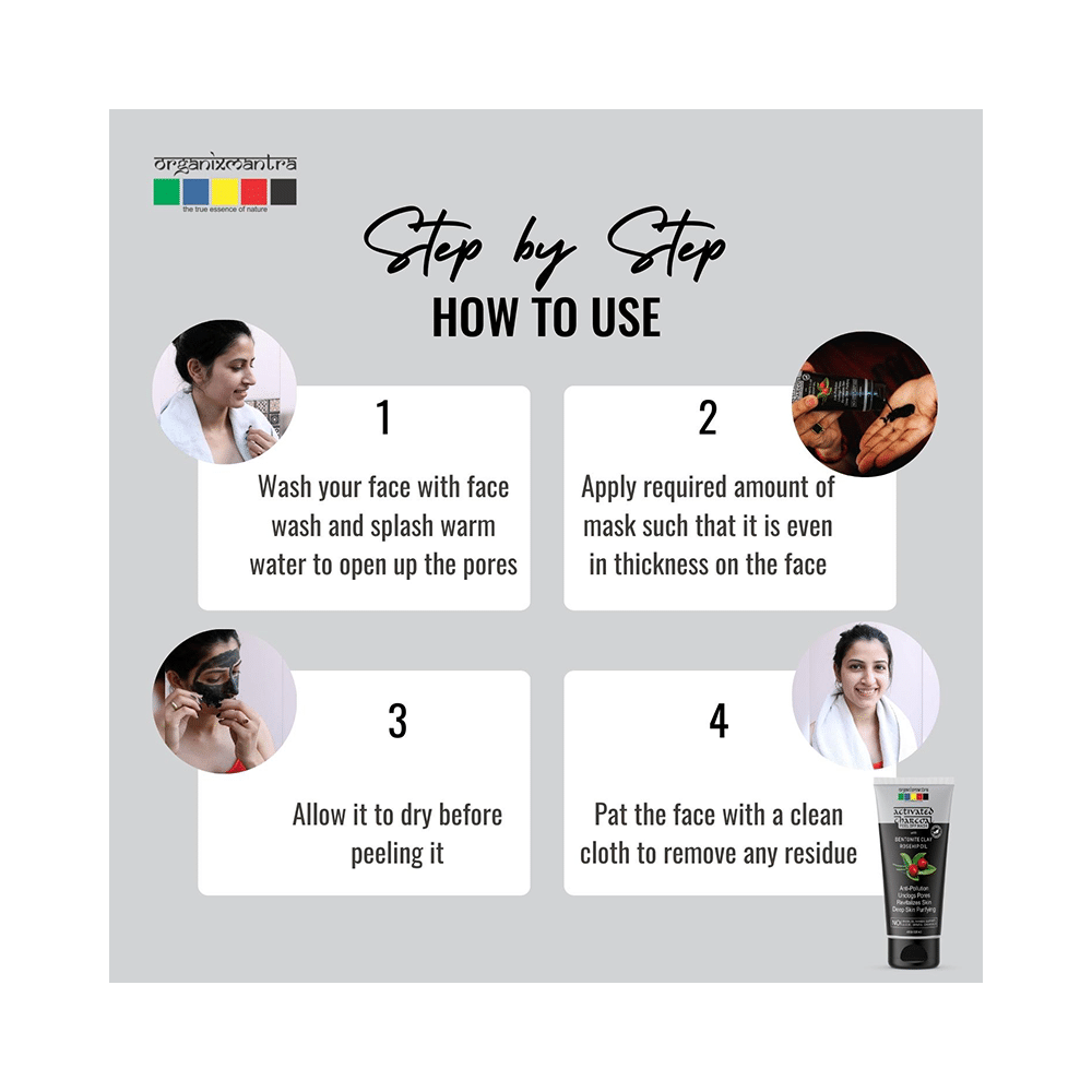 Organix Mantra Activated Charcoal Peel Off Mask - Image 6