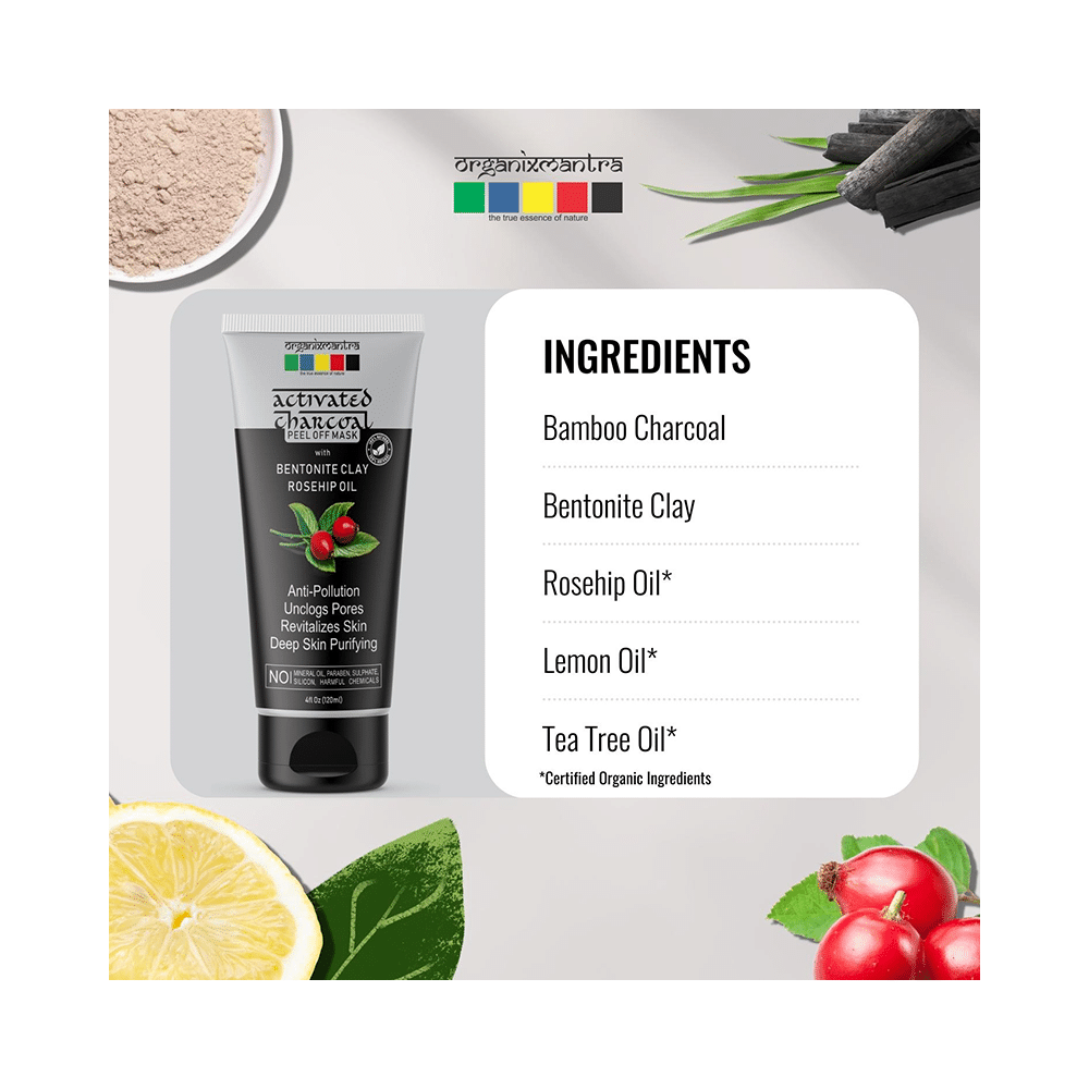 Organix Mantra Activated Charcoal Peel Off Mask - Image 5