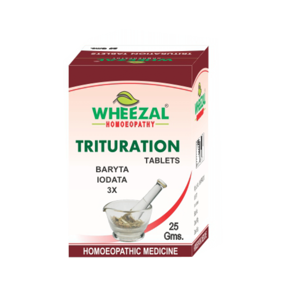 Wheezal Baryta Iodata Trituration Tablet 3X