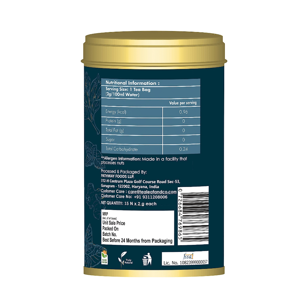 Tea Leaf & Co Detox Kahwa Green Tea (2gm Each) - Image 2