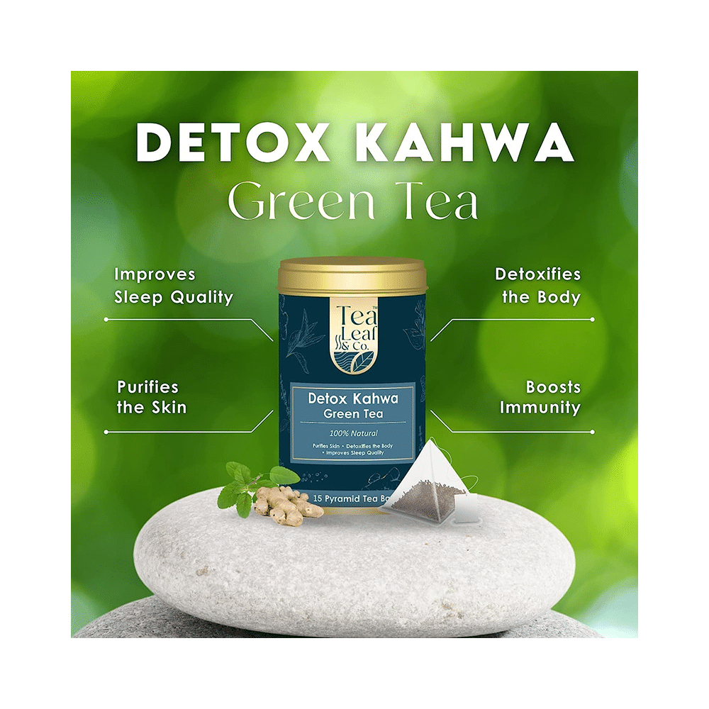 Tea Leaf & Co Detox Kahwa Green Tea (2gm Each) - Image 4