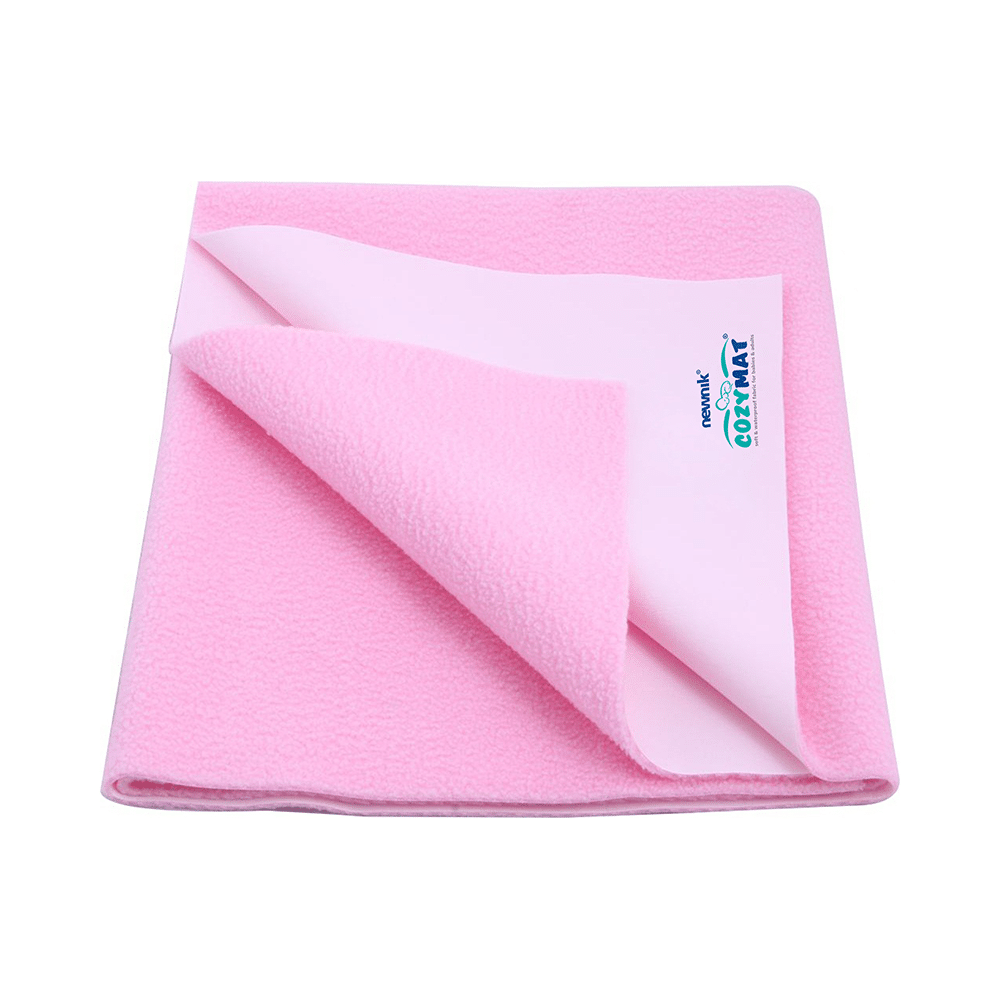 Newnik Cozymat, Dry Sheet (Size: 140cm X 220cm) Single Bed Pink - Image 1