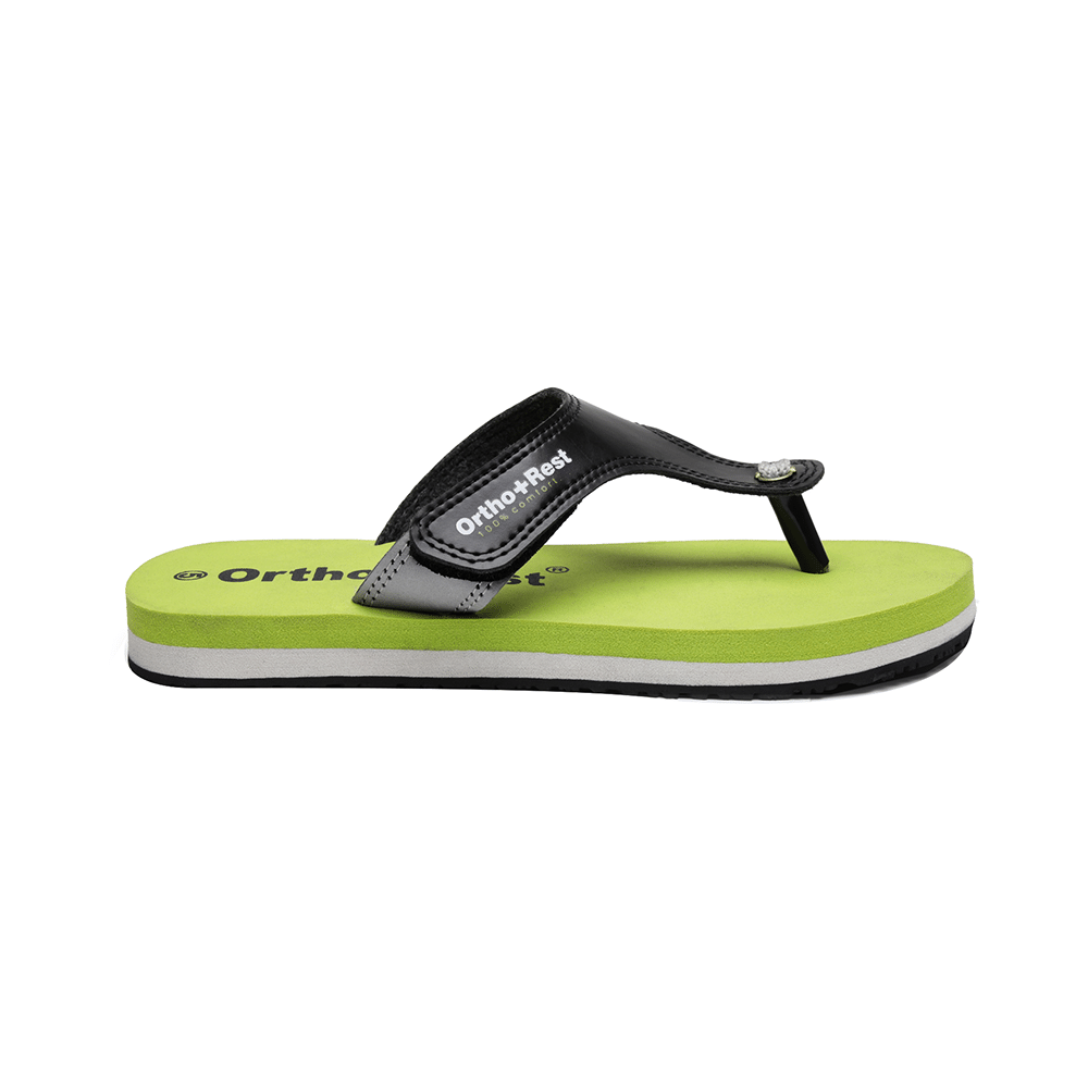 Ortho + Rest L700 Extra Soft Flip Flop Orthopedic Slippers for Women & Girls Olive 7 - Image 7