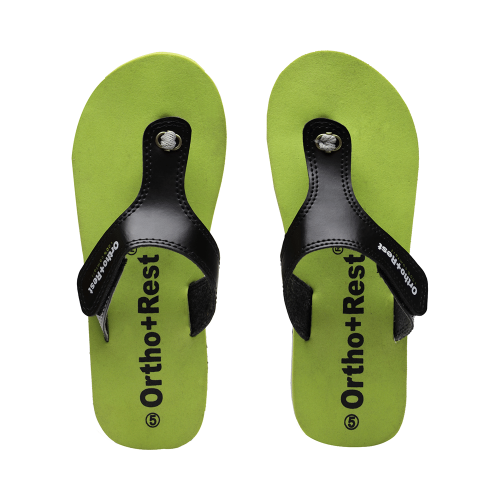 Ortho + Rest L700 Extra Soft Flip Flop Orthopedic Slippers for Women & Girls Olive 7 - Image 2