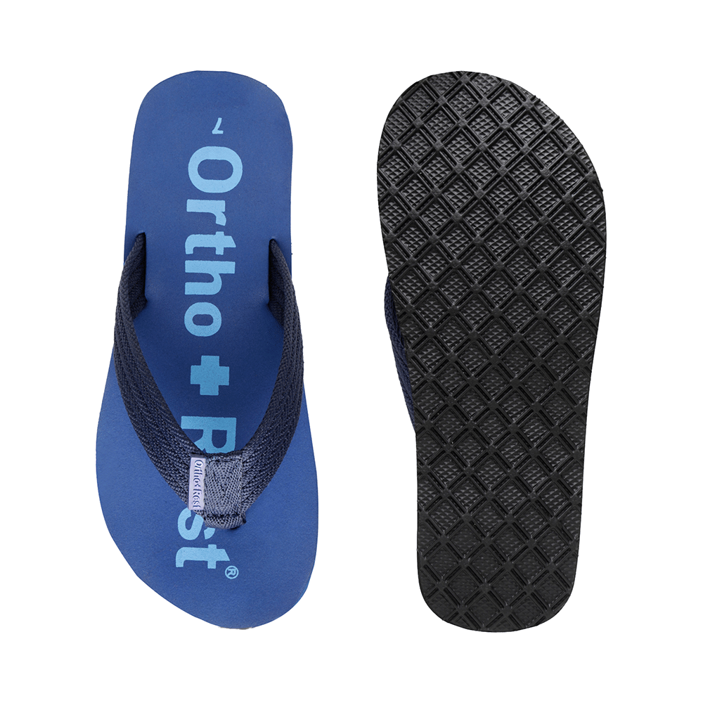 Ortho + Rest Extra Soft Men Orthopedic Slippers For Home Daily Use Blue 9 - Image 7