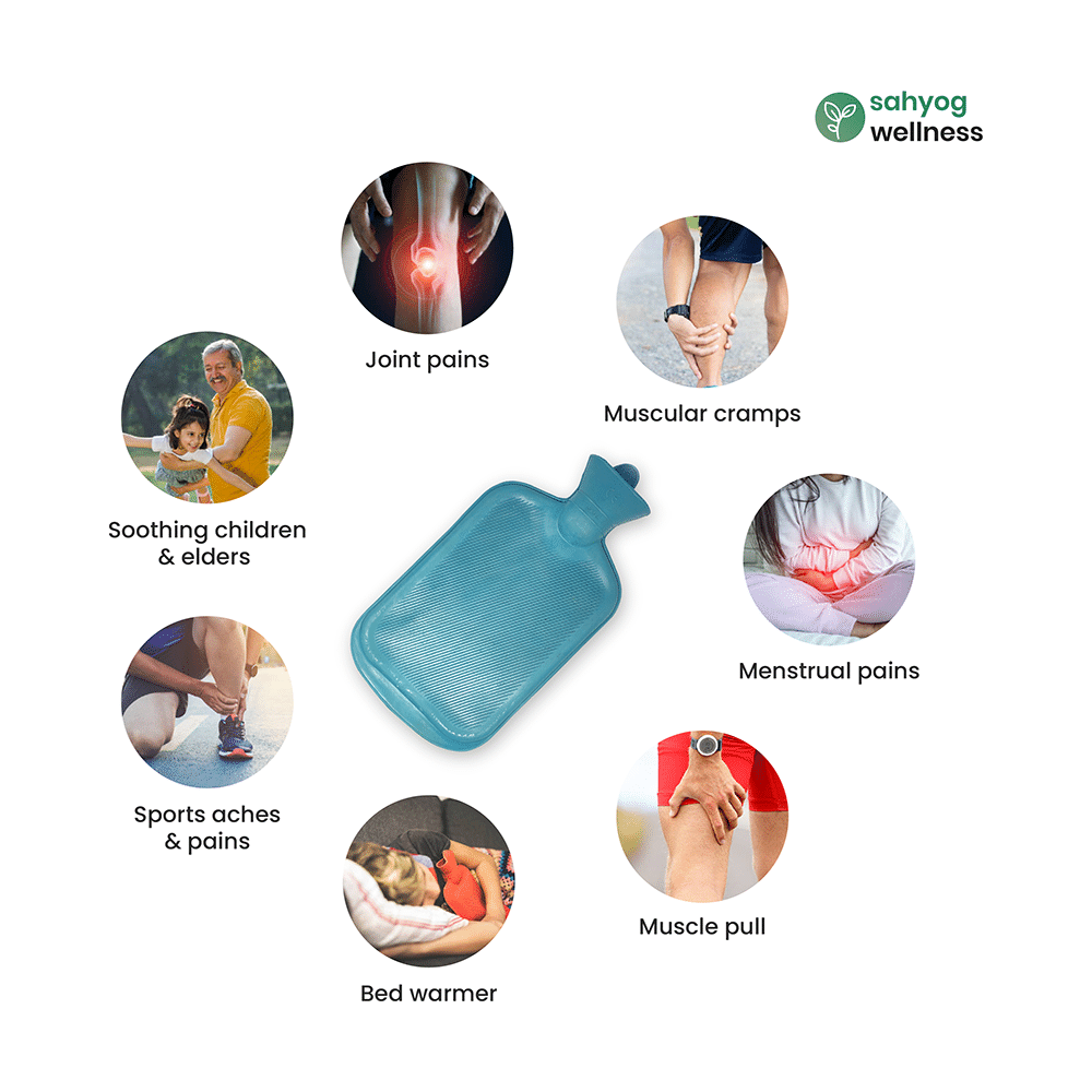 Sahyog Wellness Blue Hot Water Bottle/Bag - Image 4
