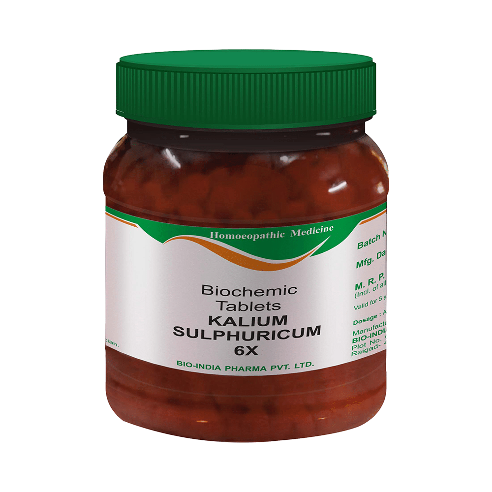 Bio India Kalium Sulphuricum Biochemic Tablet 6X