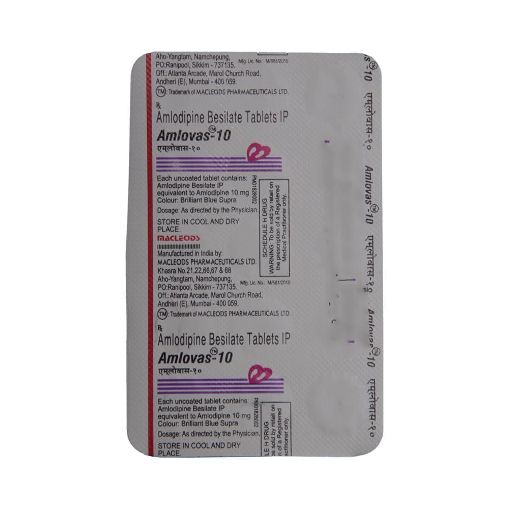 Amlovas 10 Tablet - Image 5