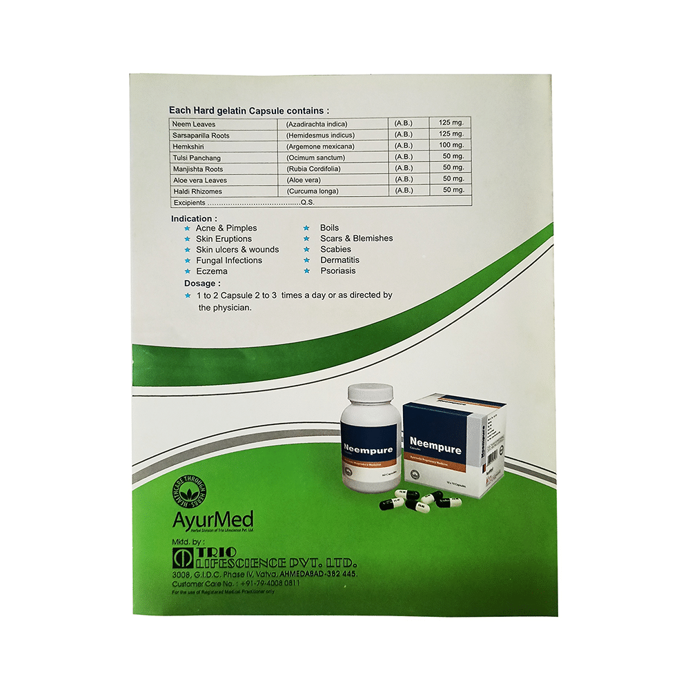 Trio Neem Pure Capsule (10 Each) - Image 4