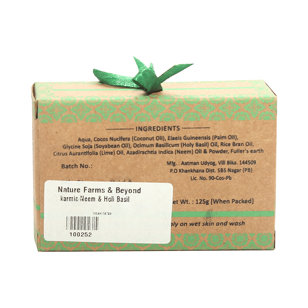 Karmic Neem & Holy Basil Handmade Butter Soap - Image 2