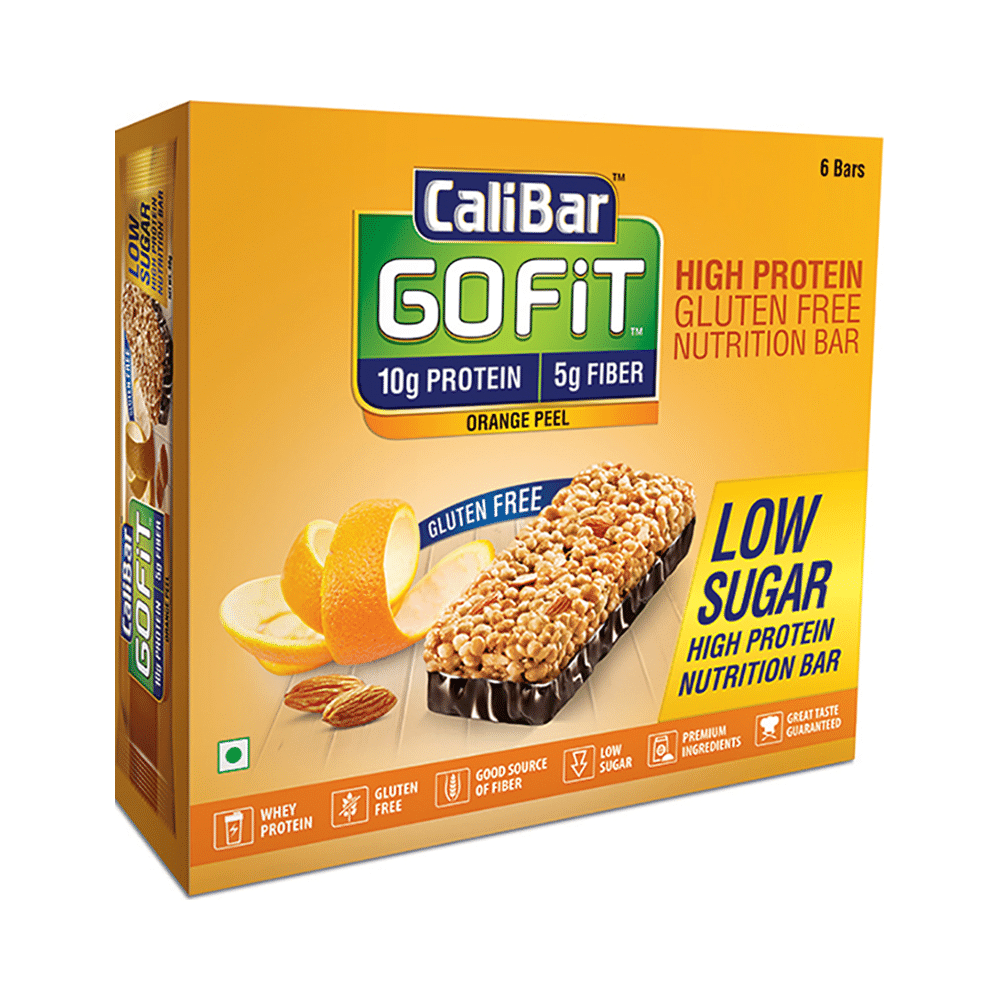 CaliBar Gofit Protein Bar Orange Peel