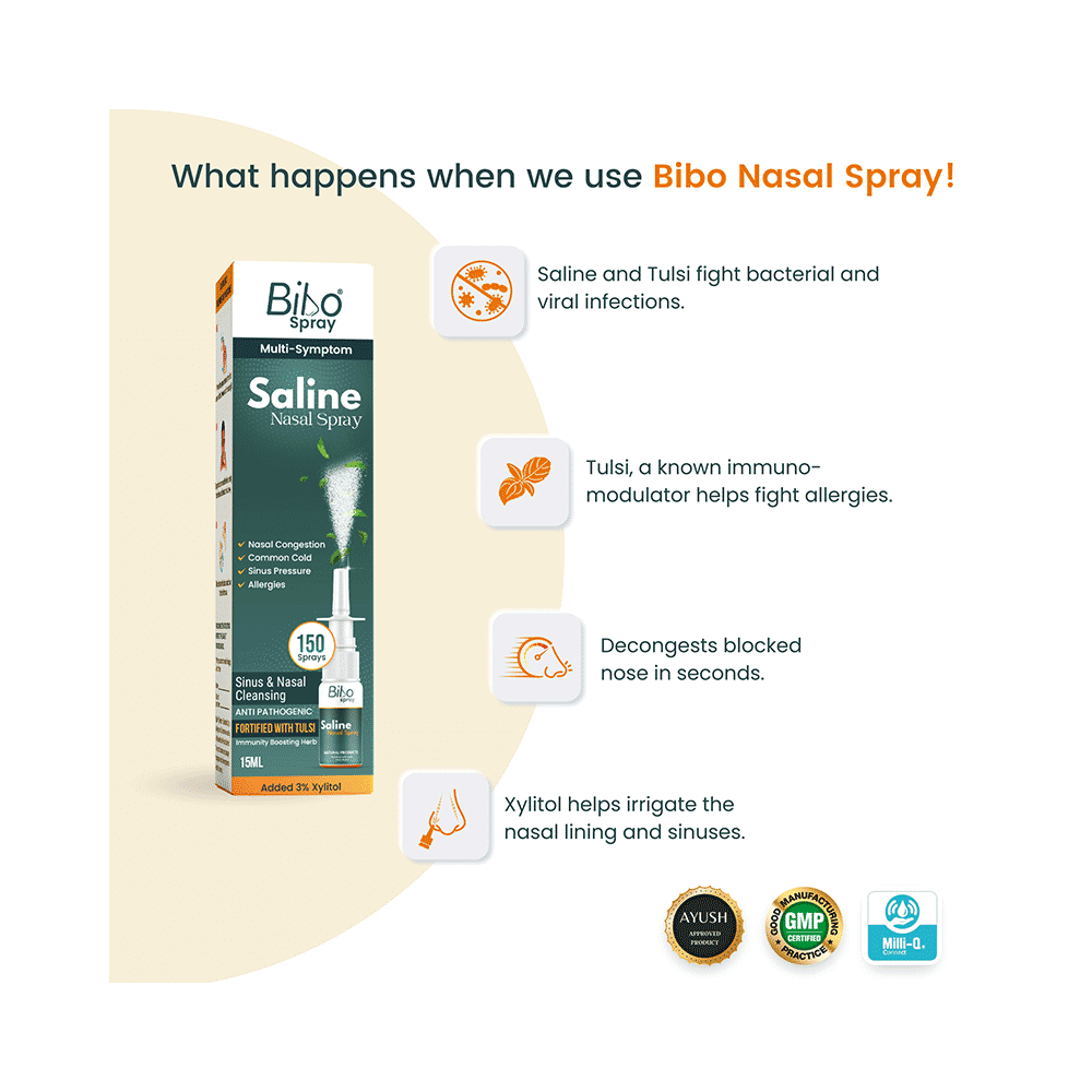 Bibo Saline Nasal Spray (15ml Each) - Image 4