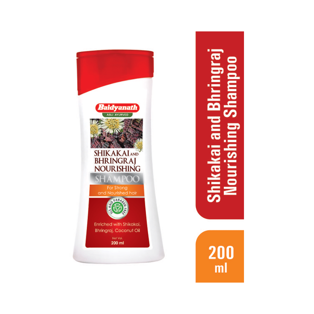 Baidyanath (Nagpur) Shikakai and Bhringraj Supports Strong And Nourished Hair Shampoo - Image 3
