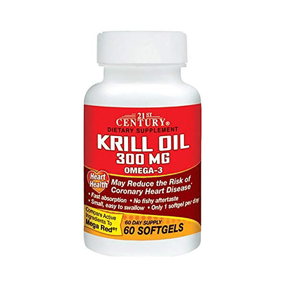 21st Century Krill Oil 300mg Softgels - Image 1