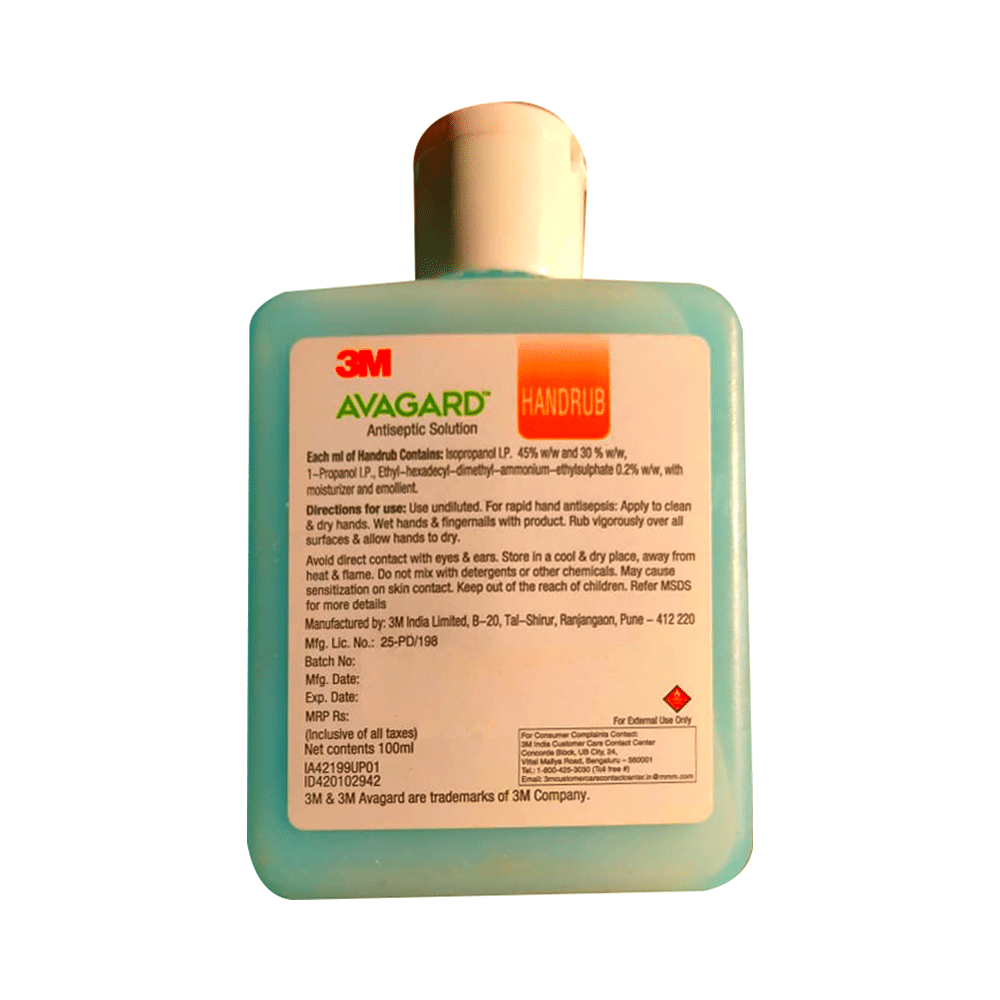 3M Avagard Handrub Hand Sanitizer Antiseptic Solution - Image 2